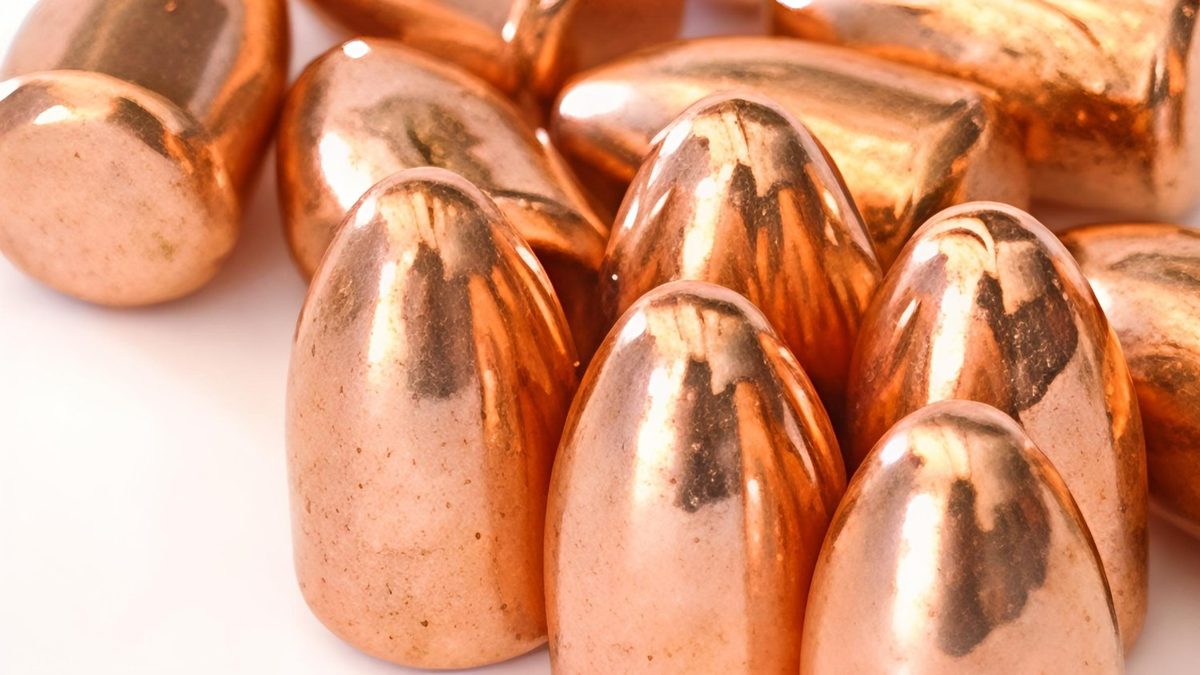 TOR44 copper-plated 9mm round-nose projectiles