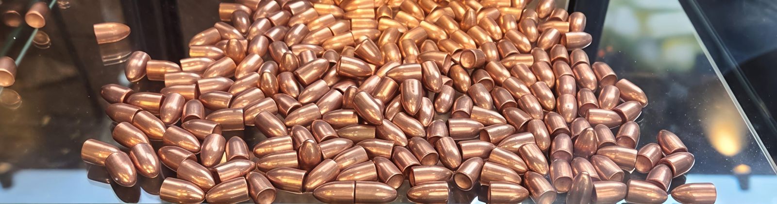 Pile of TOR44 copper-plated 9mm projectiles